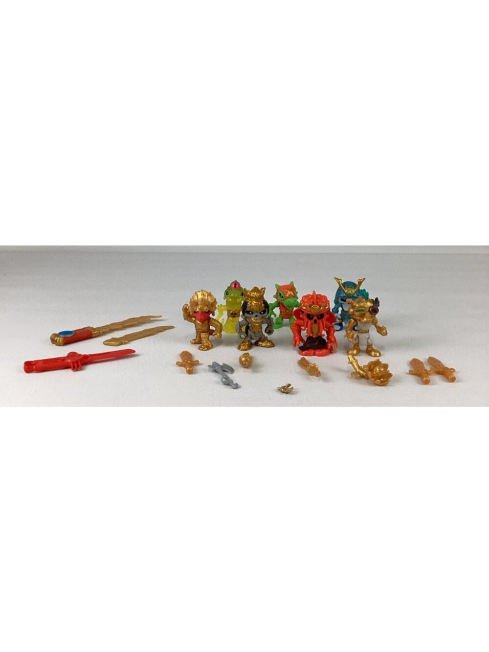 Treasure X Moose Lot of Figures Rare Golden Dinosaurs Skeletons Weapons Bundle